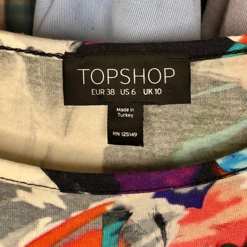 TOPSHOP Multi-color dress US 6 - Picture 2 of 5